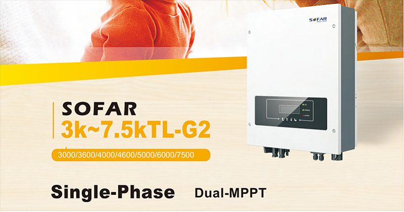 Biến tần hòa lưới Sofar 3.6kW nằm trong dải 3K~7.5KTL-G2