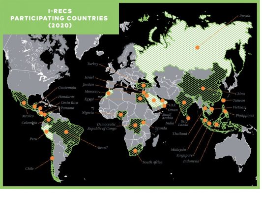 Hiện tại, I - RECs đã có mặt tại 51 quốc gia, trong đó có Việt Nam, cung cấp cho các công ty đa quốc gia nhiều lựa chọn bao phủ hầu hết các khu vực trên thế giới